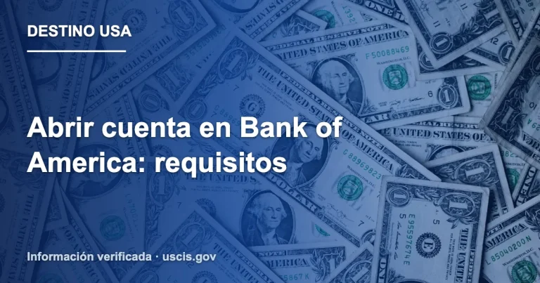 Abrir cuenta en Bank of America: requisitos