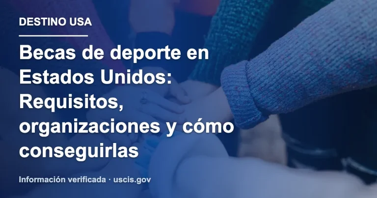 Becas de deporte en Estados Unidos: Requisitos, organizaciones y cómo conseguirlas