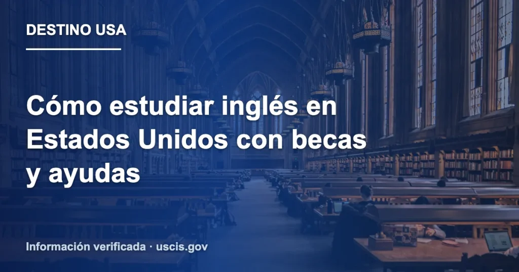 Cómo estudiar inglés en Estados Unidos con becas y ayudas