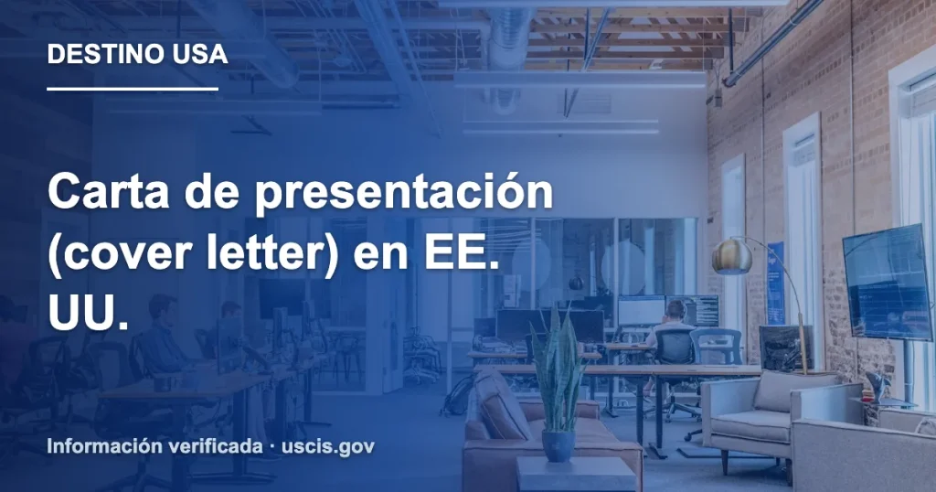 Carta de presentación (cover letter) en EE. UU.