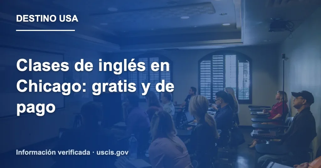 Clases de inglés en Chicago: gratis y de pago