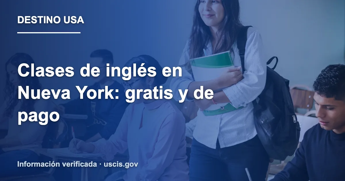 Clases de inglés en Nueva York: gratis y de pago