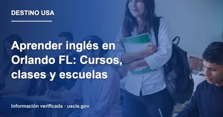 Aprender inglés en Orlando FL: Cursos, clases y escuelas