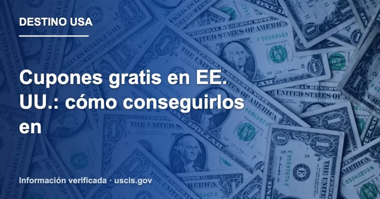 Cupones gratis en EE. UU.: cómo conseguirlos en