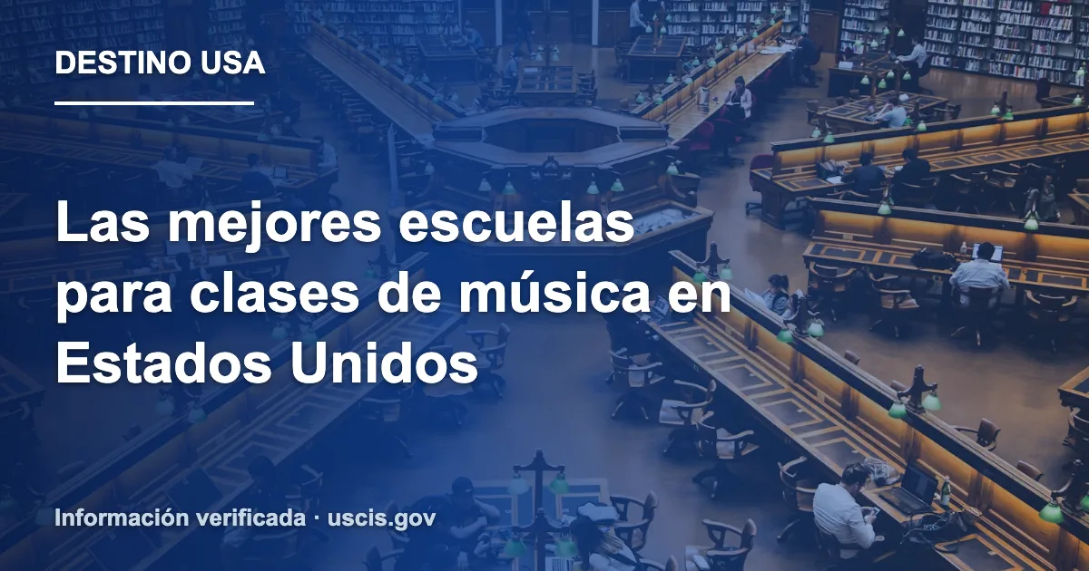 Las mejores escuelas para clases de música en Estados Unidos