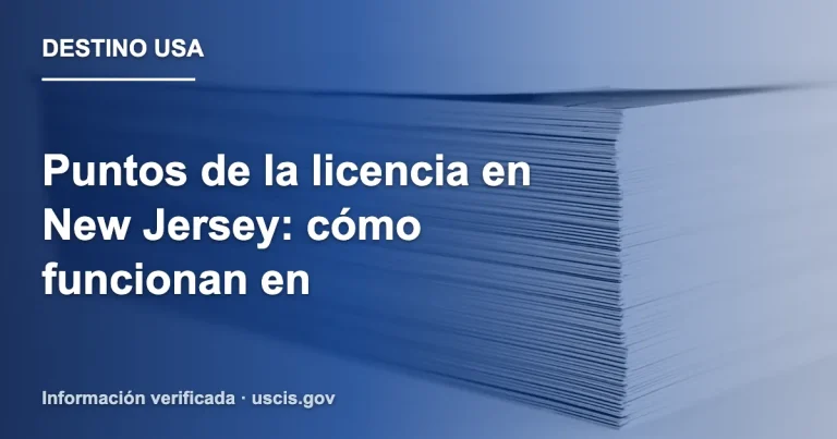 Puntos de la licencia en New Jersey: cómo funcionan en