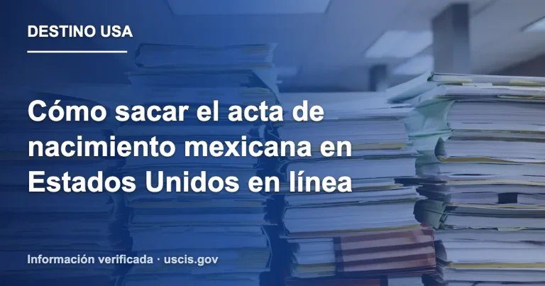 Cómo sacar el acta de nacimiento mexicana en Estados Unidos en línea