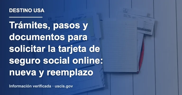Trámites, pasos y documentos para solicitar la tarjeta de seguro social online: nueva y reemplazo