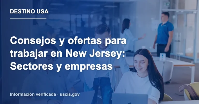 Consejos y ofertas para trabajar en New Jersey: Sectores y empresas