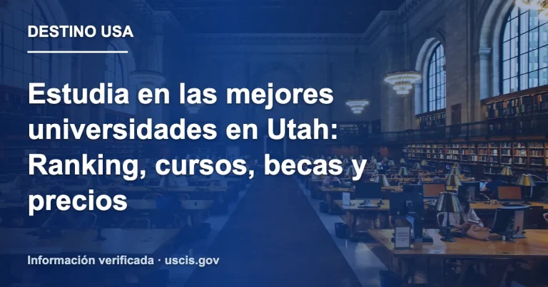 Estudia en las mejores universidades en Utah: Ranking, cursos, becas y precios