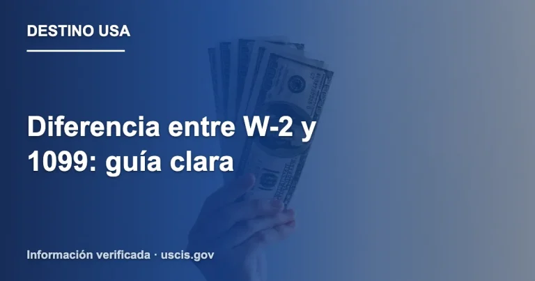 Diferencia entre W-2 y 1099: guía clara