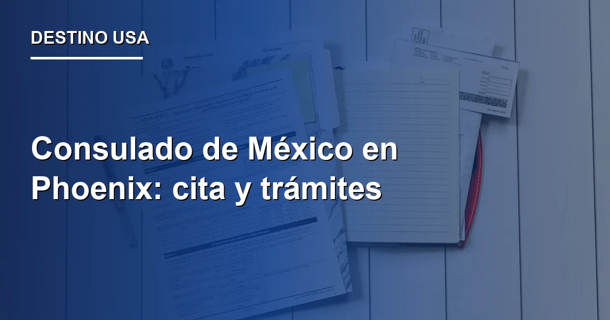 Consulado de México en Phoenix: cita y trámites